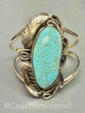 Turquoise Native American Navajo Cuff Bracelet