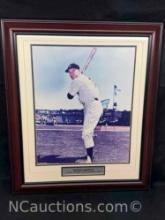 Signed Baseball Photograph Signature says Mickey Mantle 24x28
