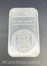 APMEX 1 Troy Oz .999 Fine Silver Bullion Bar