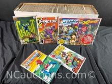 Long Box Approx 300 X Comics X-Force, X-Factor, Cable, Gen X more