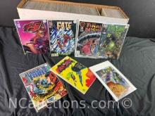 Long Box Approx 300 Comics Evil Ernie, Fate, Fanboy more