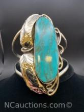 Navajo Turquoise Cuff Bracelet 44. Grams
