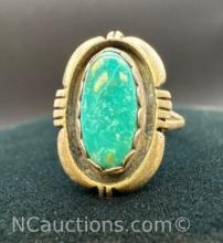Sterling Silver Turquoise Ring 3. Grams Size 6.5