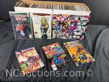 Long Box Approx 300 Comics X-Men, Thor, Action Comics more