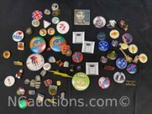 Assorted Collectors Pins and Buttons Bruce Springsteen, Europe more