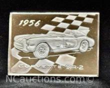 .999 Sterling Silver 1956 Corvette Silver Bullion Bar 36g