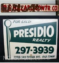 R.E.Hazard Contr. Co. And Presidio Realty Signs