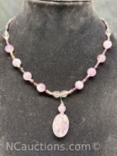 Amethyst Necklace 29g Total