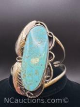 Navajo Turquoise Cuff Bracelet 45. Grams