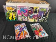 Long Box Approx 300 Comics REN n Stimpy, Punisher, Dick Tracy more