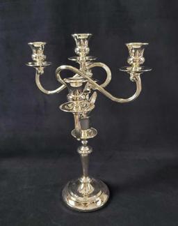 Vintage Silverplate 5 Light Candelabra WM A Rogers