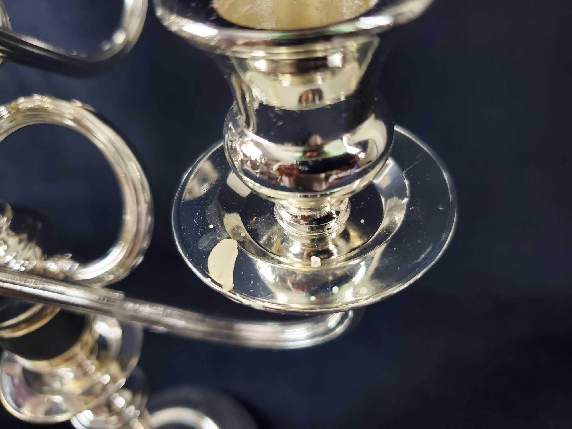 Vintage Silverplate 5 Light Candelabra WM A Rogers