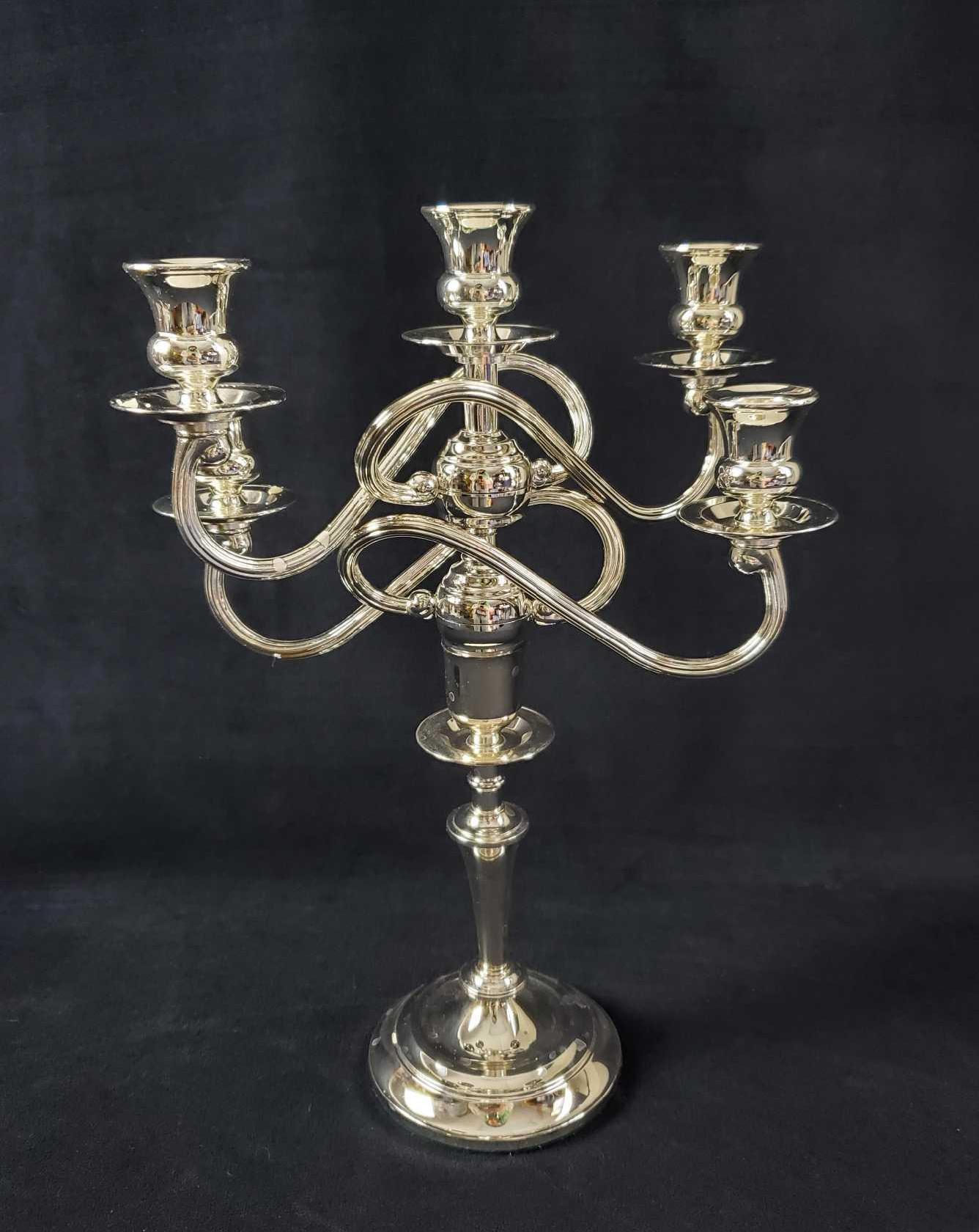 Vintage Silverplate 5 Light Candelabra WM A Rogers
