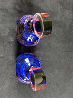 Set Of Two Fifth Avenue Crystal Perfume Bottles