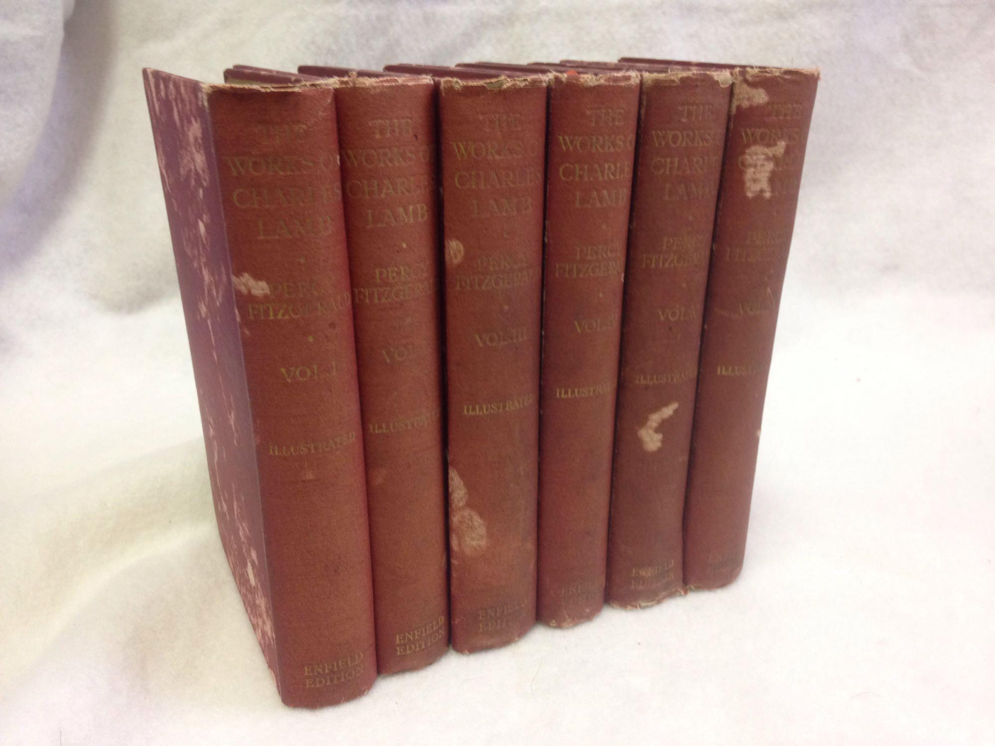 Book Set, The Works of Charles Lamb, Enfield Edition (6 Volumes), Edited by Percy Fitzgerald