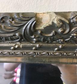 Vintage Framed Beveled Mirror