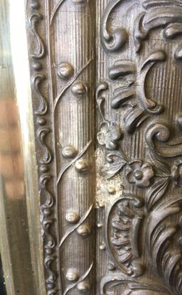 Vintage Framed Beveled Mirror