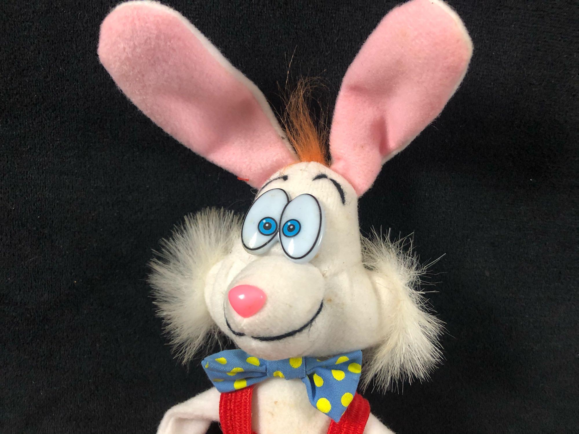 Vintage 1980's Roger Rabbit Lot Of Pens - Key Chain - Plush Figure