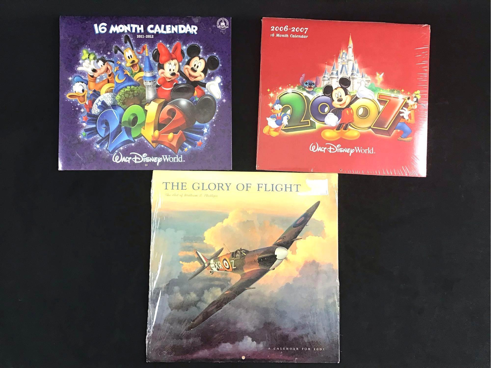 Lot of 3 Calendars Including Walt Disney Unused