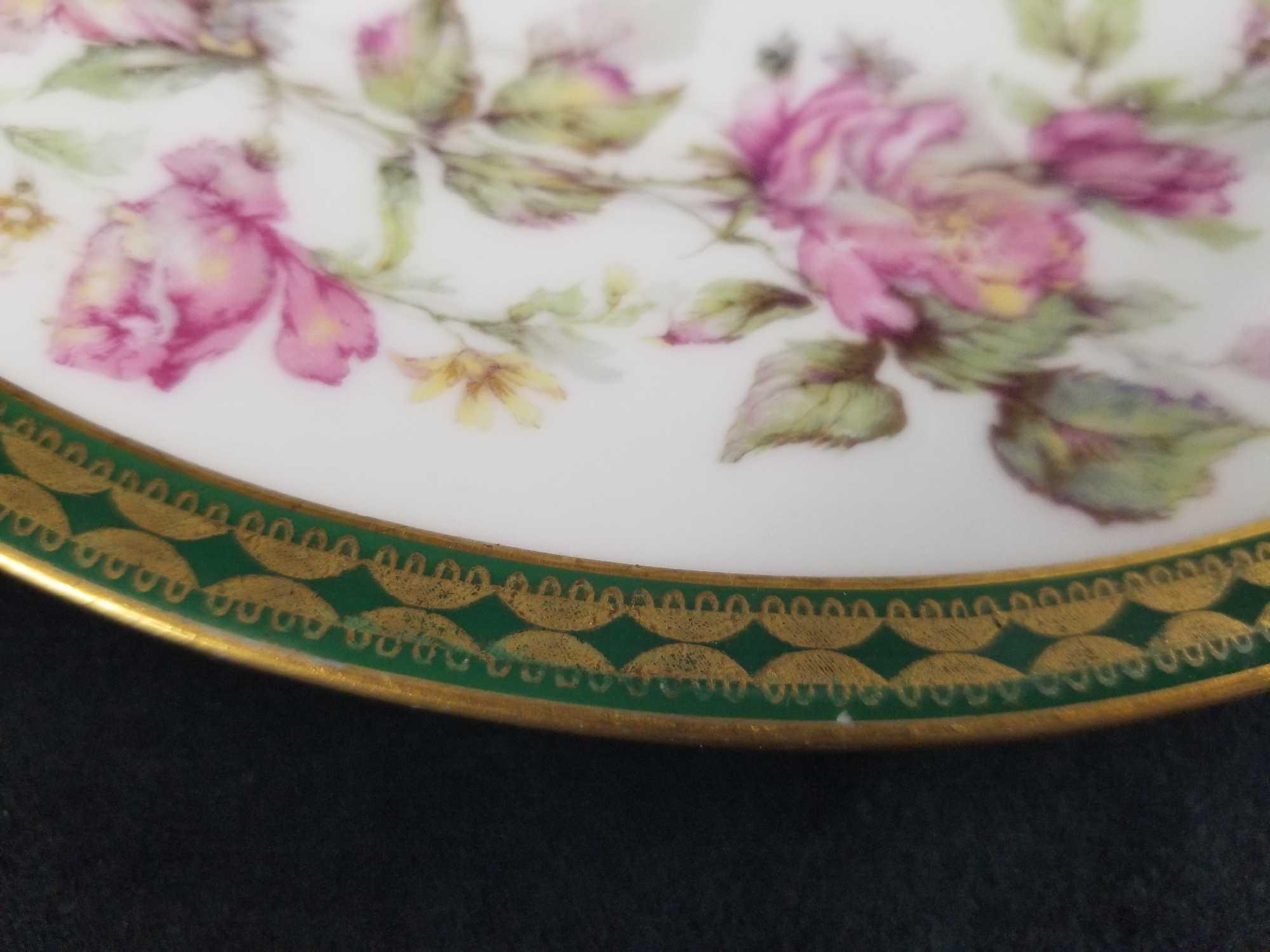 Set of Two Vintage Limoges China Plates