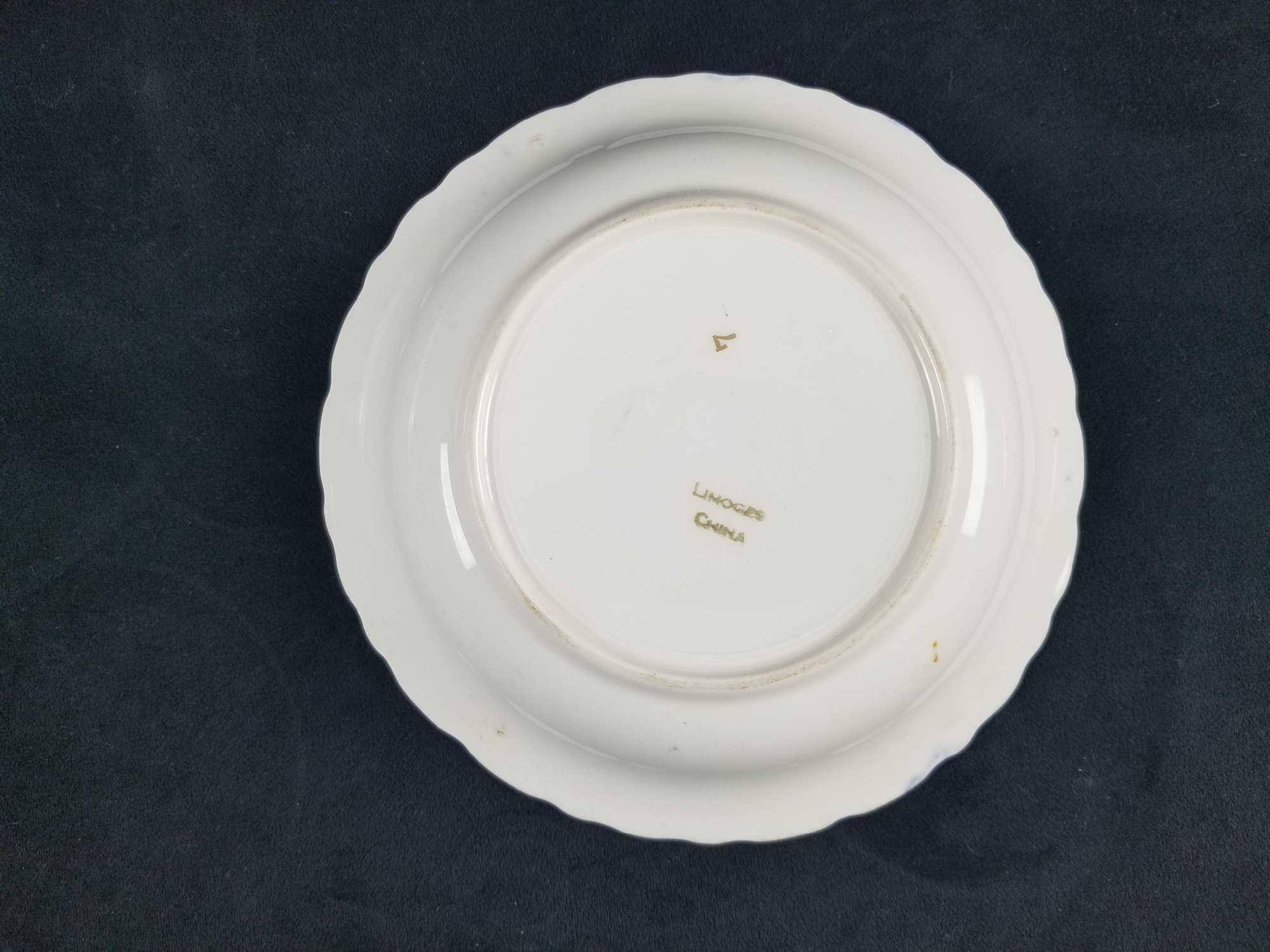 Set of Two Vintage Limoges China Plates