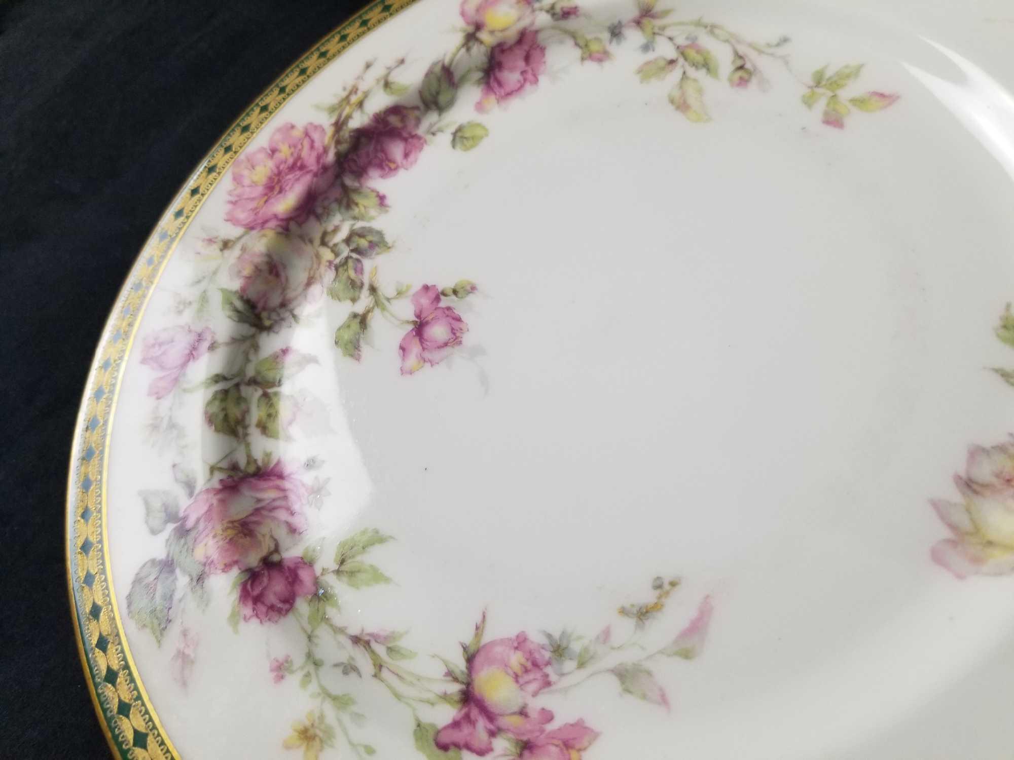 Set of Two Vintage Limoges China Plates