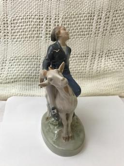 Royal Copenhagen Figurine Boy On Goat