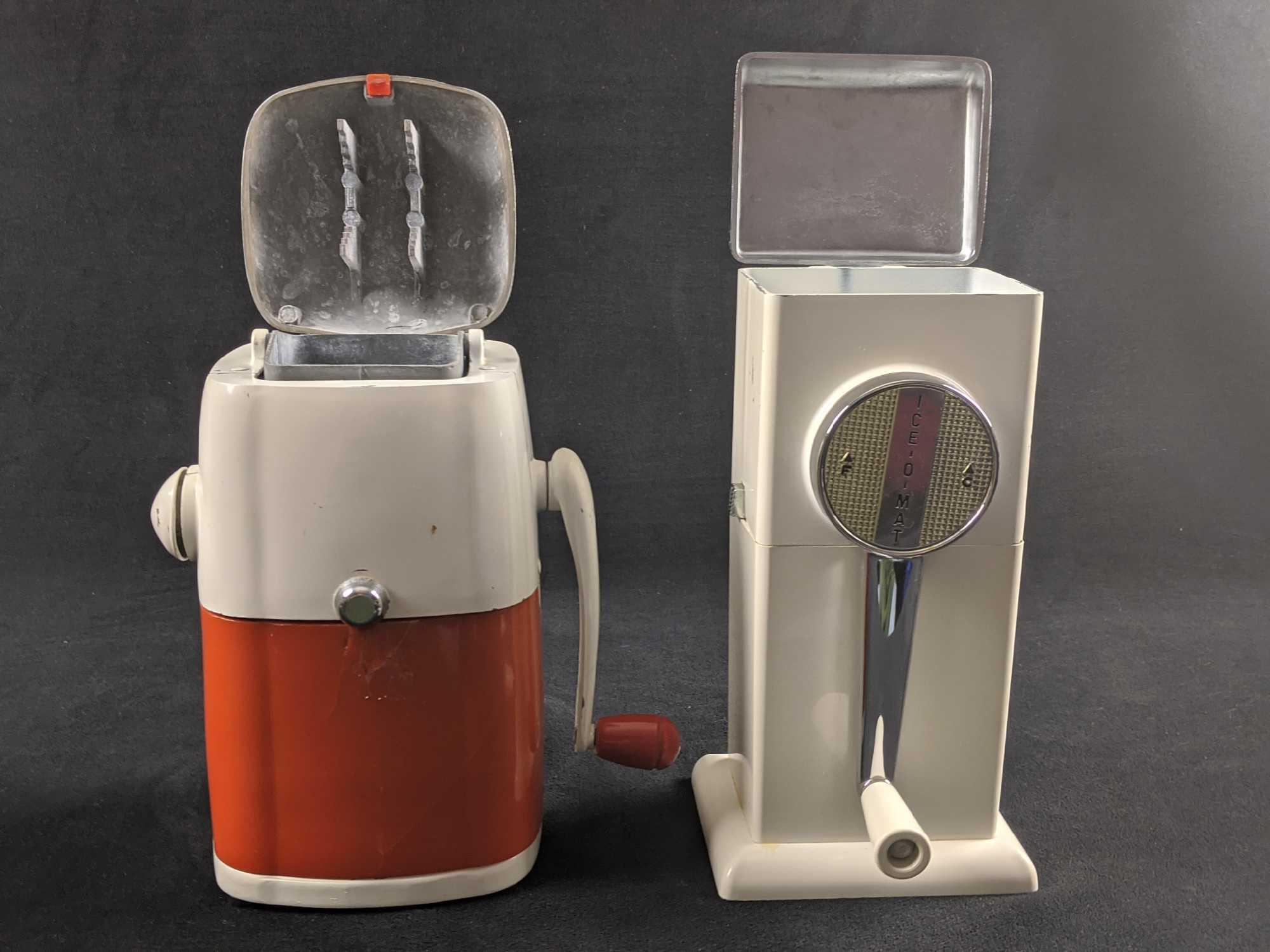 Vintage Ice O Mat Ice Crusher Chrome Kitchen Bar