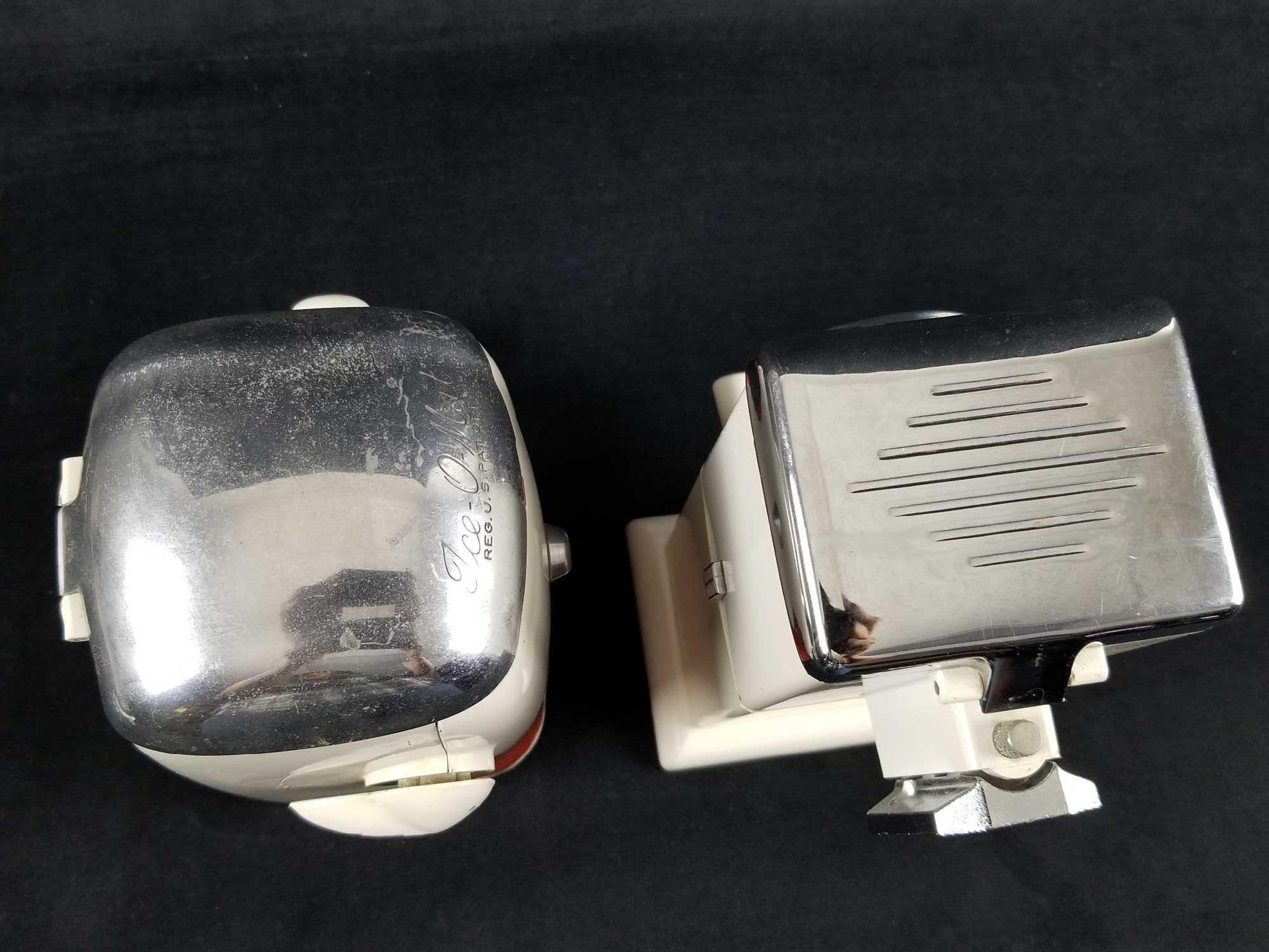 Vintage Ice O Mat Ice Crusher Chrome Kitchen Bar