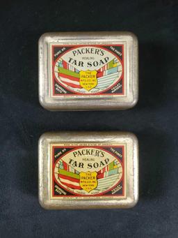 Packers Tar Soap Tins And Needles