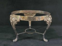 Vintage Silverplated Ornate Warming Stand
