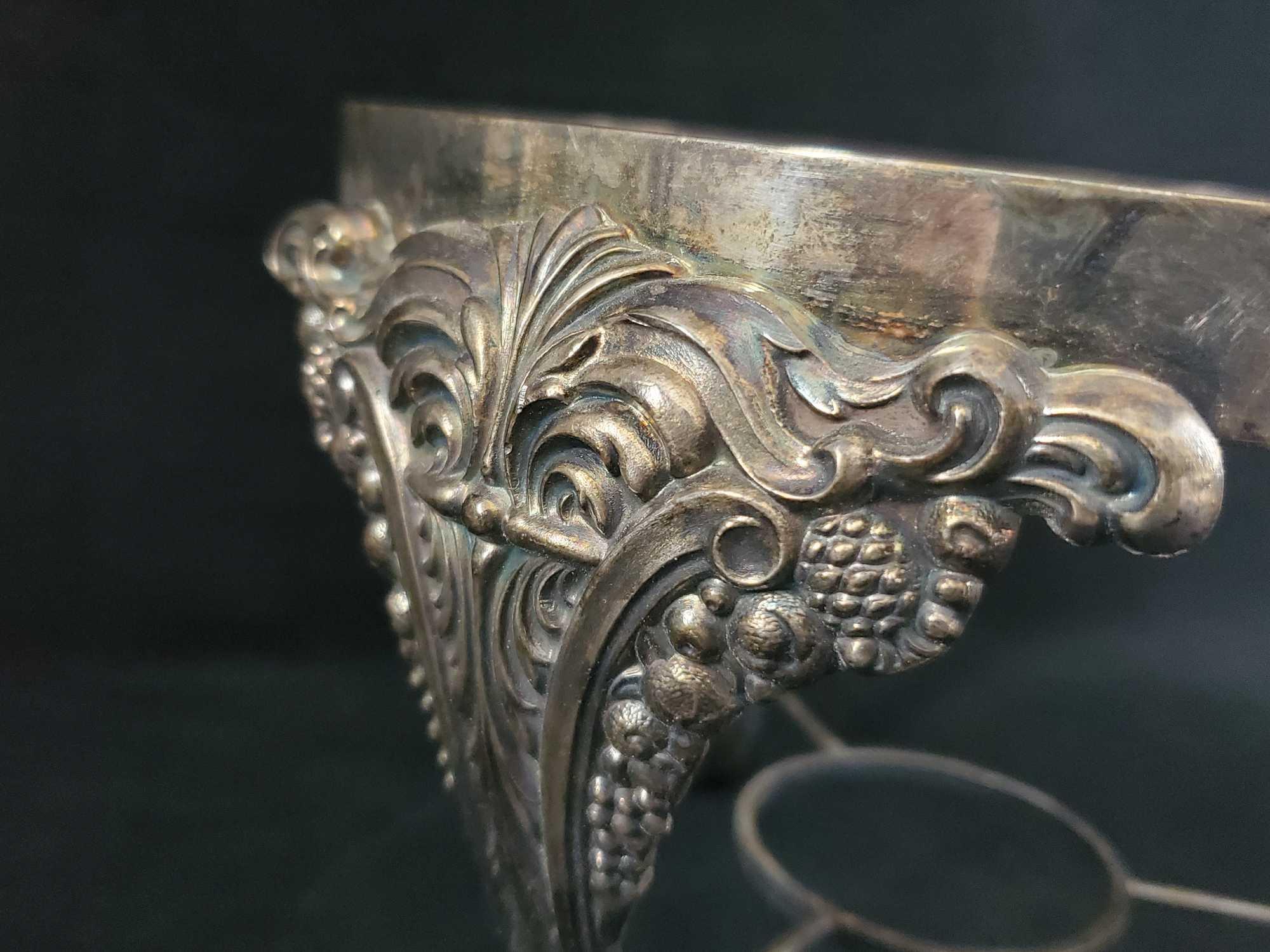 Vintage Silverplated Ornate Warming Stand