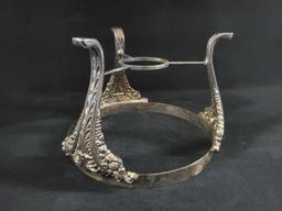 Vintage Silverplated Ornate Warming Stand