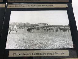 Antique Lot Of 4 Magic Lantern Projector Glass Slides German Countryside Scenery # 3