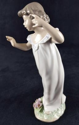 Retired Porcelain Lladro Violets Time Of Innocence