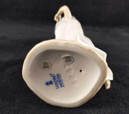 Retired Porcelain Lladro Violets Time Of Innocence