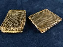 Vintage Whiting & Davis Gold Mesh Cigarette Case & Bi Fold Wallet