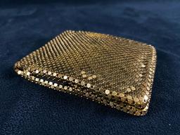 Vintage Whiting & Davis Gold Mesh Cigarette Case & Bi Fold Wallet