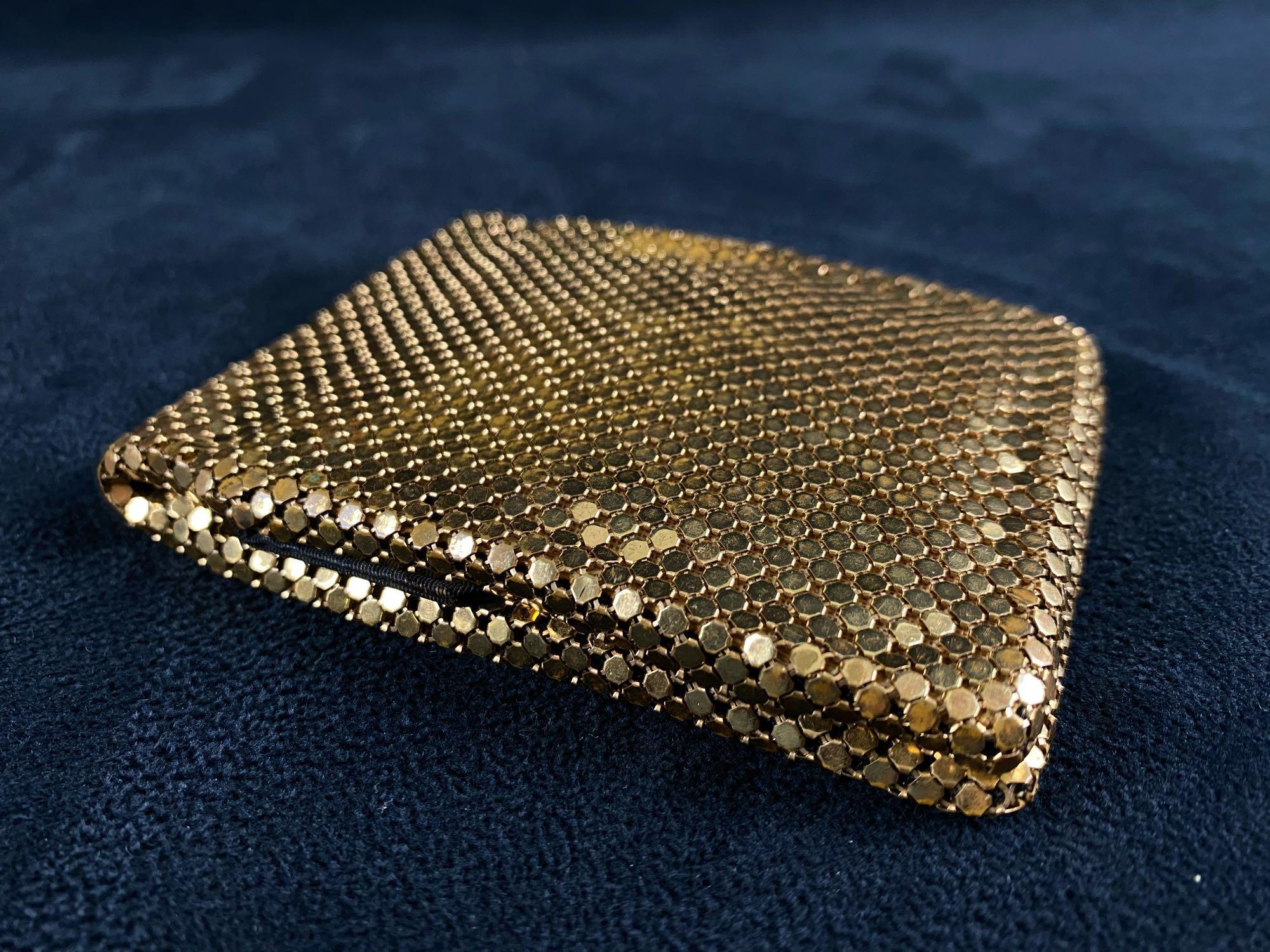Vintage Whiting & Davis Gold Mesh Cigarette Case & Bi Fold Wallet