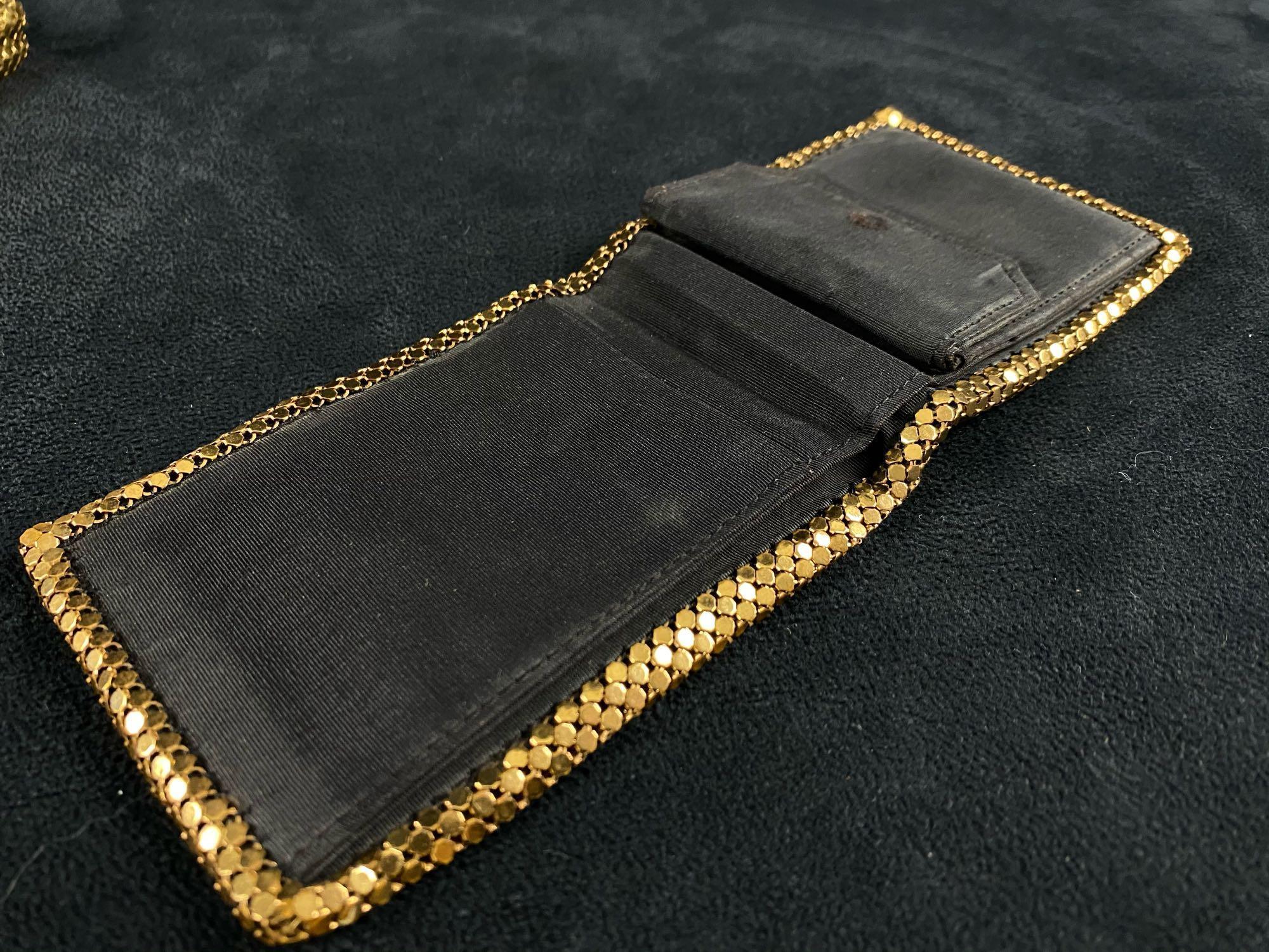 Vintage Whiting & Davis Gold Mesh Cigarette Case & Bi Fold Wallet