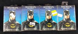 Batman Returns Movie Playing Cards Lot Of Four