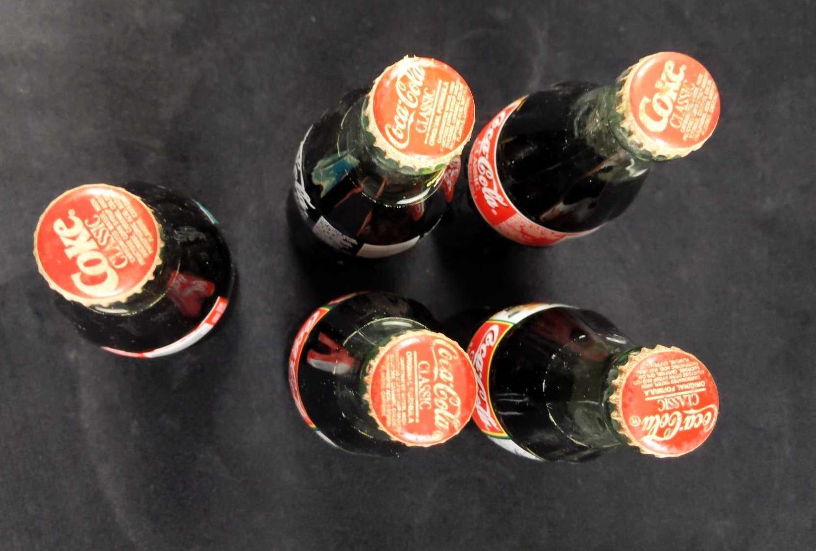 Five Full Coca Cola Bottles Santa Disney Epcot