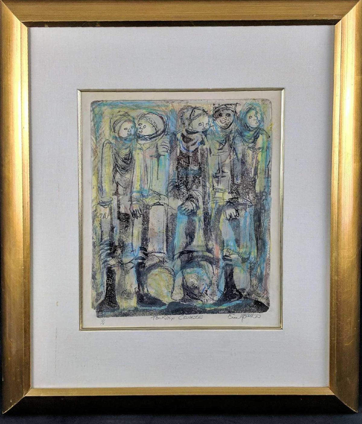 Vintage Township Crusaders Eric Batha Print U2