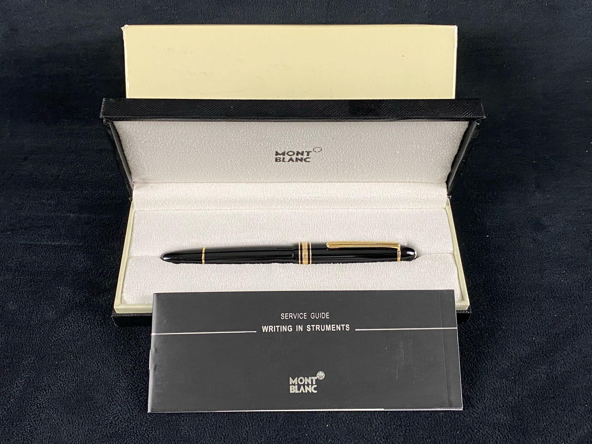 Rare Vintage Montblanc Meisterstuck No149 Fountain Pen Serial Number IK1097513 W/ Box (W3)