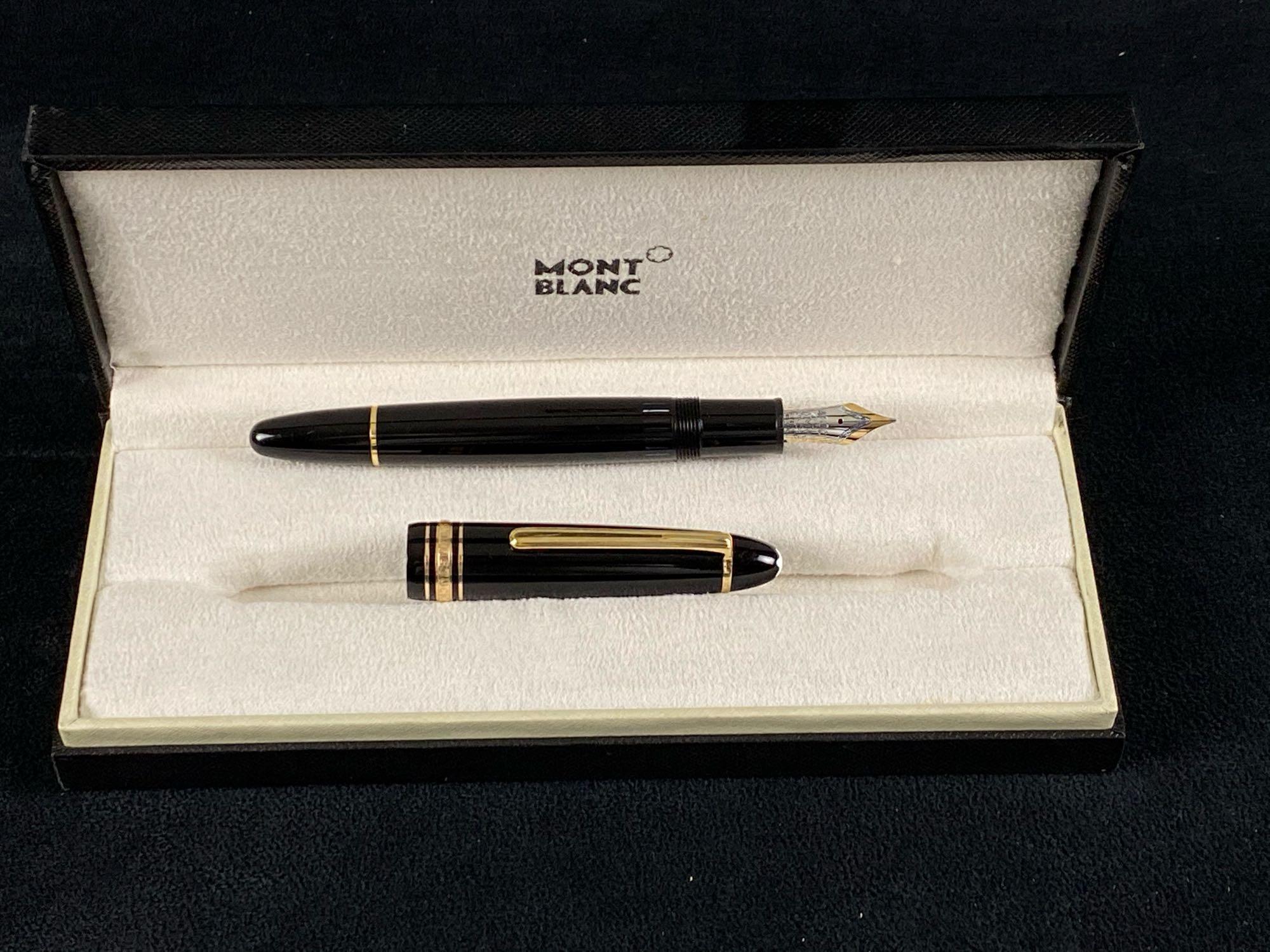 Rare Vintage Montblanc Meisterstuck No149 Fountain Pen Serial Number IK1097513 W/ Box (W3)