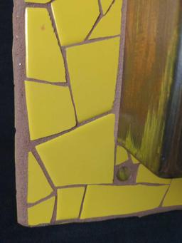 Claudia Pandolfi Mixed Media Mosaics Heart X1