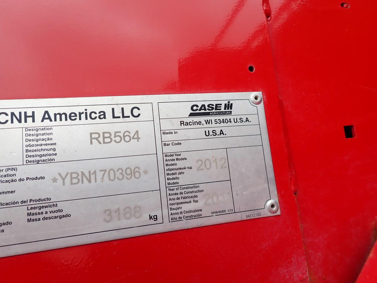 Case IH RBX564 Round Baler