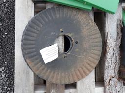 (3) Unused 18" Nicholas No-Till Blades