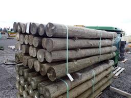 (28) Treated 6' x 8' Fence Posts