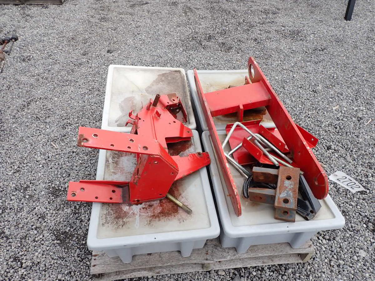 (4) Crates of White 6100 Planter Parts